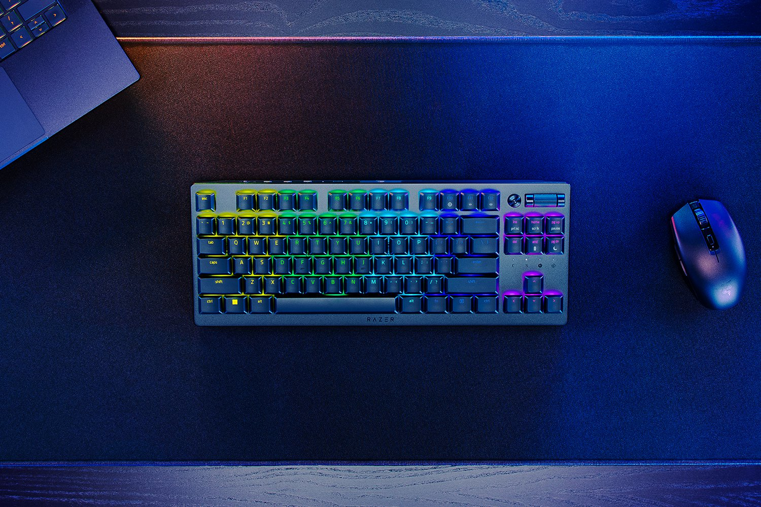 Razer DeathStalker V2 Pro TKL Gaming Keyboard Dual Wireless Optical Red Switches RGB DEU Layout QWERTZ
