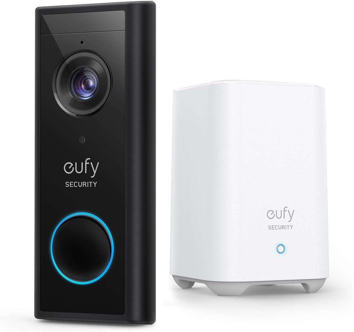 eufy Security S220 Kabellose Video-Türklingel, Akku, 2K HD, Personenerkennung, Zwei-Wege-Audio, HomeBase 2 erforderlich, Nachtsicht, Wetterfest