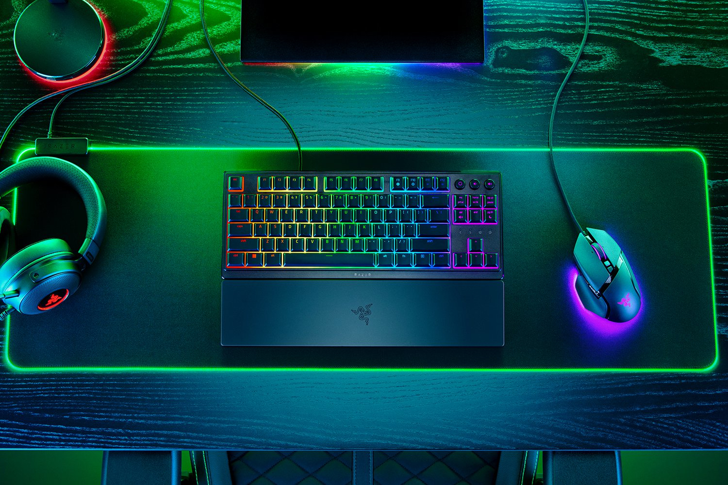 Razer Ornata V3 Tenkeyless tastatur USB Schwarz DEU Layout QWERTZ