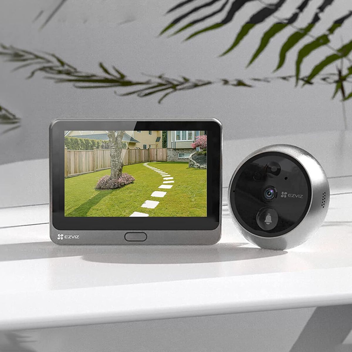 EZVIZ by HIKVISION WLAN Türklingel 4.3" Farbdisplay 155° Weitwinkel PIR-Sensor 2MP Türspion Kamera Zwei-Wege-Audio Live-Ansicht
