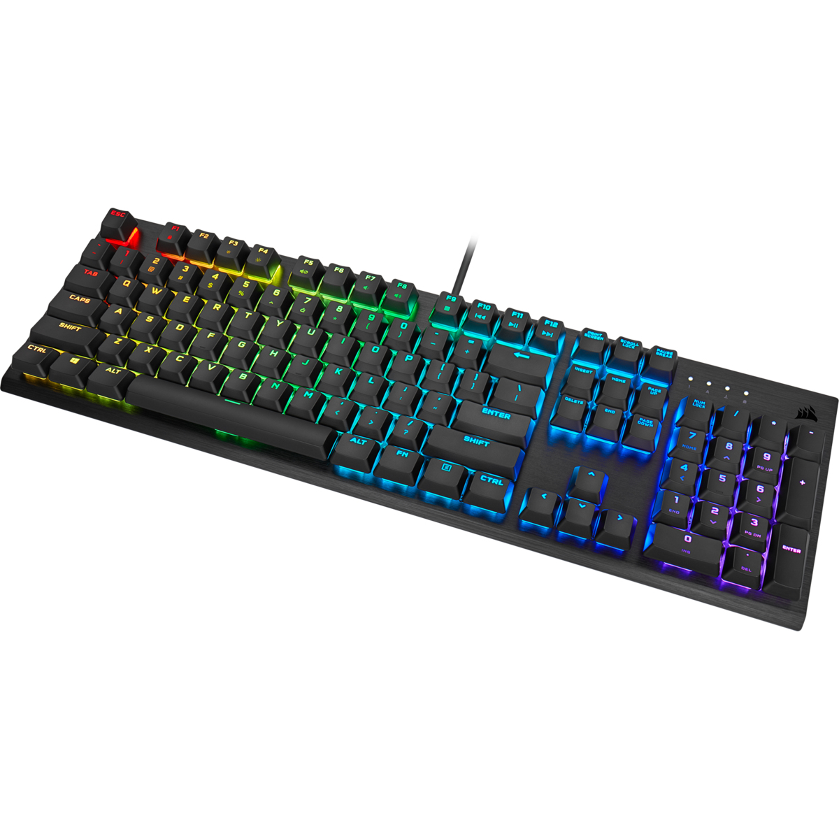Corsair K60 RGB PRO Low Profile Tastatur Gaming USB Schwarz
