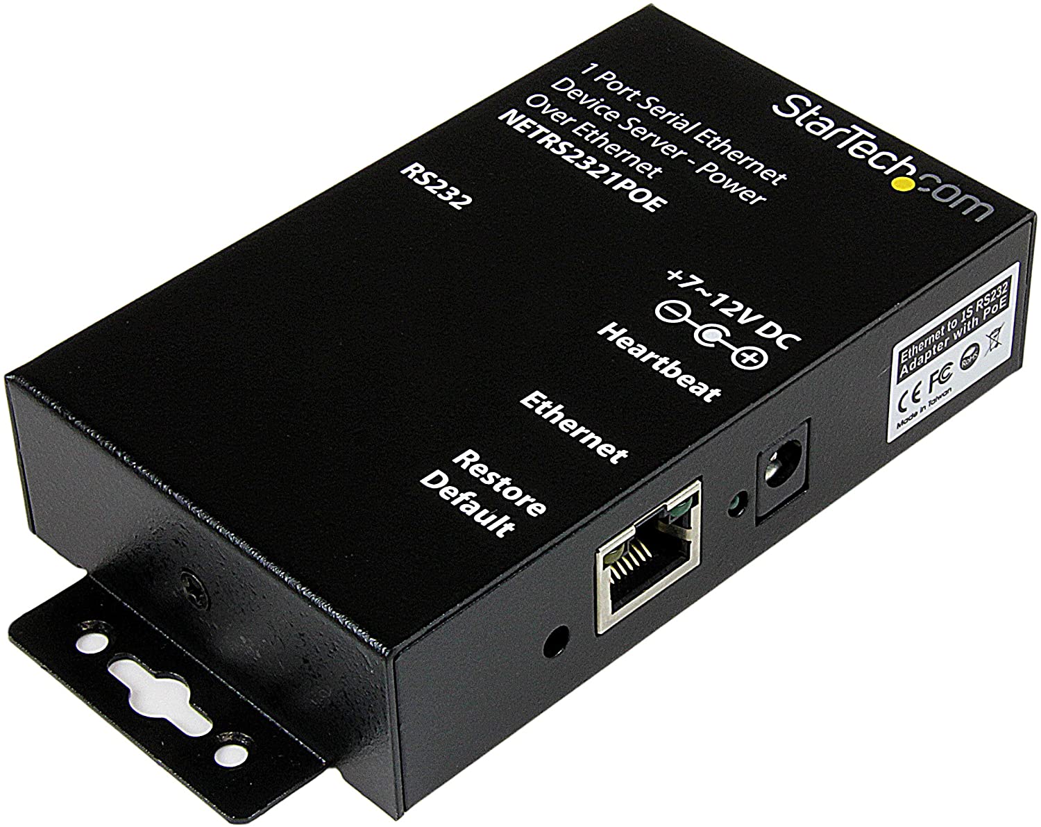 StarTech.com 1 Port RS232 Seriel Ethernet Geräteserver - PoE Power over Ethernet