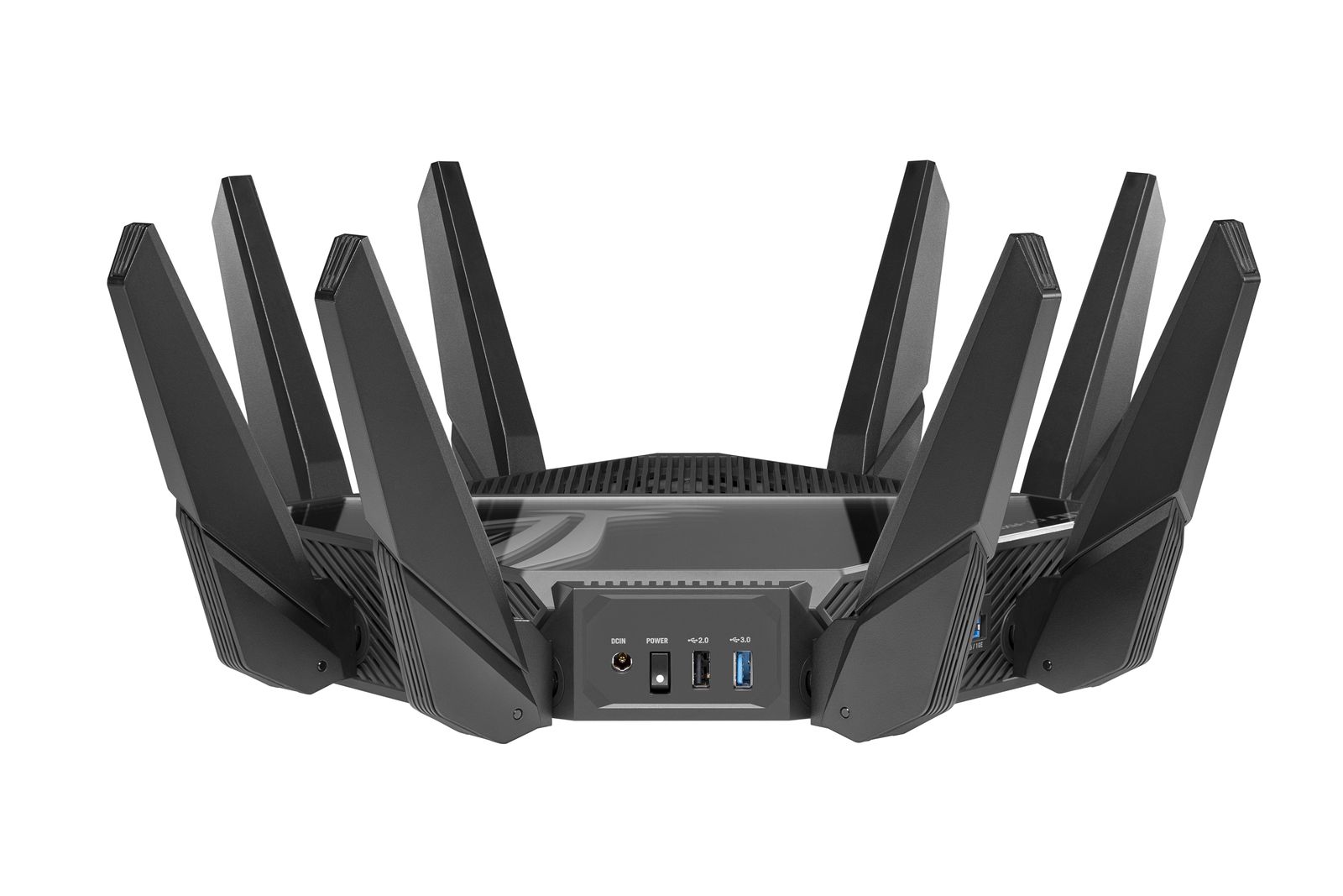 ASUS ROG Rapture GT-AXE16000 Gaming-Router 6E (802.11ax), 4-Band mit 6 GHz, 2 Ports 10G, WAN 2.5G, DOS WAN, AiMesh, VPN Fusion, DREI Beschleunigungsformen Netzzeit