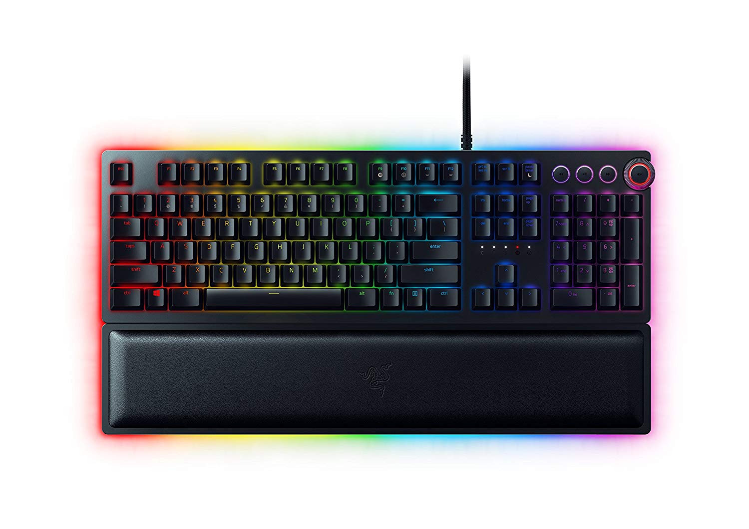 Razer Huntsman Elite Gaming Keyboard Opto-Mechanical Purple Switches - NORDIC Layout - QWERTY
