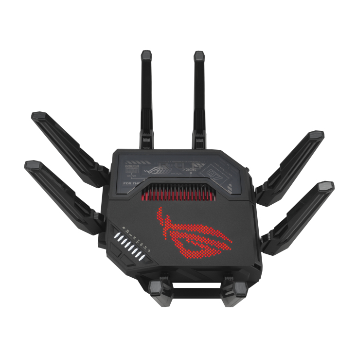 ASUS ROG Rapture GT-BE98 WLAN-Router Wi‑Fi 7 (802.11be) Quad-Band 10 Gbit Ethernet 6x LAN USB 3.2 Schwarz