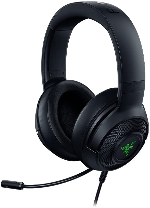 Razer Kraken V3 X Gaming Headset Virtual 7.1 Surround-Sound USB Chroma RGB for PC PS4 Black