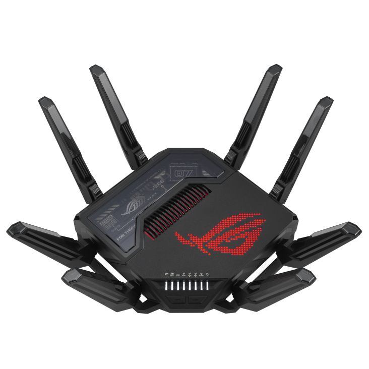 ASUS ROG Rapture GT-BE98 WLAN-Router Wi‑Fi 7 (802.11be) Quad-Band 10 Gbit Ethernet 6x LAN USB 3.2 Schwarz