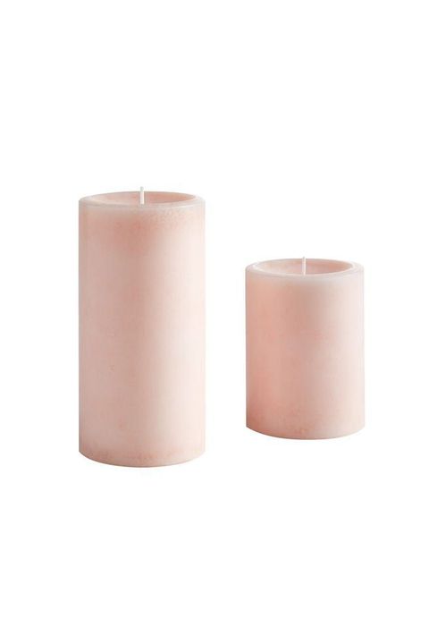 Engels Kerzen Pillar candle rose quartz 8 × 12