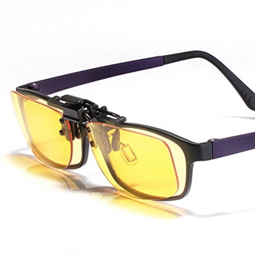 Klim OTG Getönte Clip-On-Brille gegen blaues Bildschirmlicht für Brillengestelle