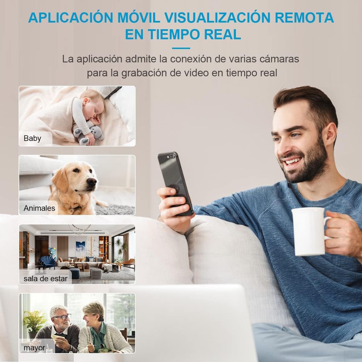 AOBOCAM A12 Mini-Spionagekamera 4K, Akku 1400mAh, WLAN 2,4 GHz, Nachtsicht, Bewegungserkennung, 6–8 Std., Indoor/Outdoor