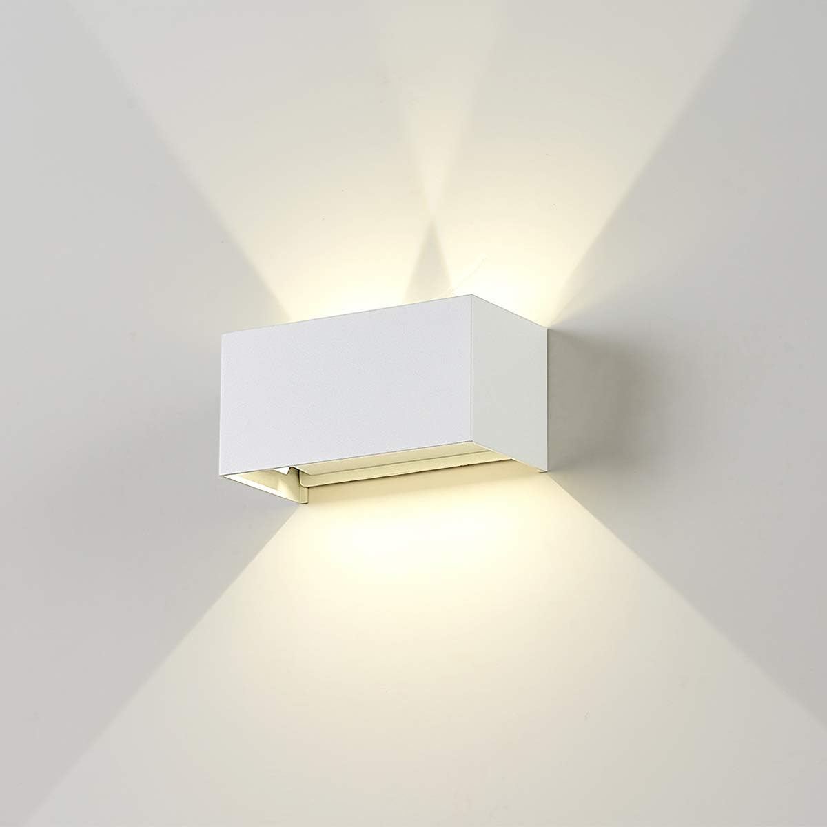 Dr.lazy 20W Dekorative Wandlampen,wasserdicht IP65 LED-Wandbeleuchtung im Innen-und Außenbereich, Einstellbarer Lichtstrahl, Außenwandleuchten 4000K Naturweiß (Weiß/Naturweiß) Dr.lazy 20W Dekorative Wandlampen,wasserdicht IP65 LED-Wandbeleuchtung im Innen-und Außenbereich, Einstellbarer Lichtstrahl, Außenwandleuchten 4000K Naturweiß (Weiß/Naturweiß)