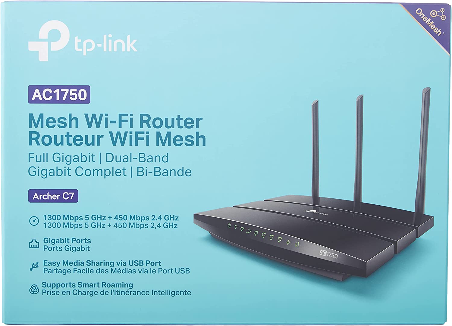 TP-Link Archer C7 WLAN-Router Gigabit Ethernet Dual-Band