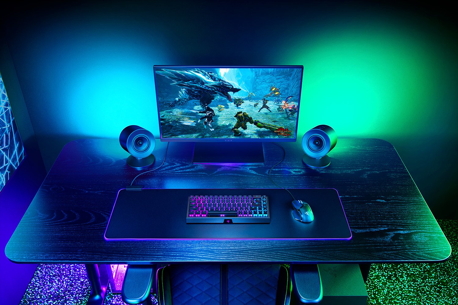 Razer Nommo V2 Gaming Speaker + Subwoofer 2.1 Surround-Sound System BT USB for PC RGB Black EU