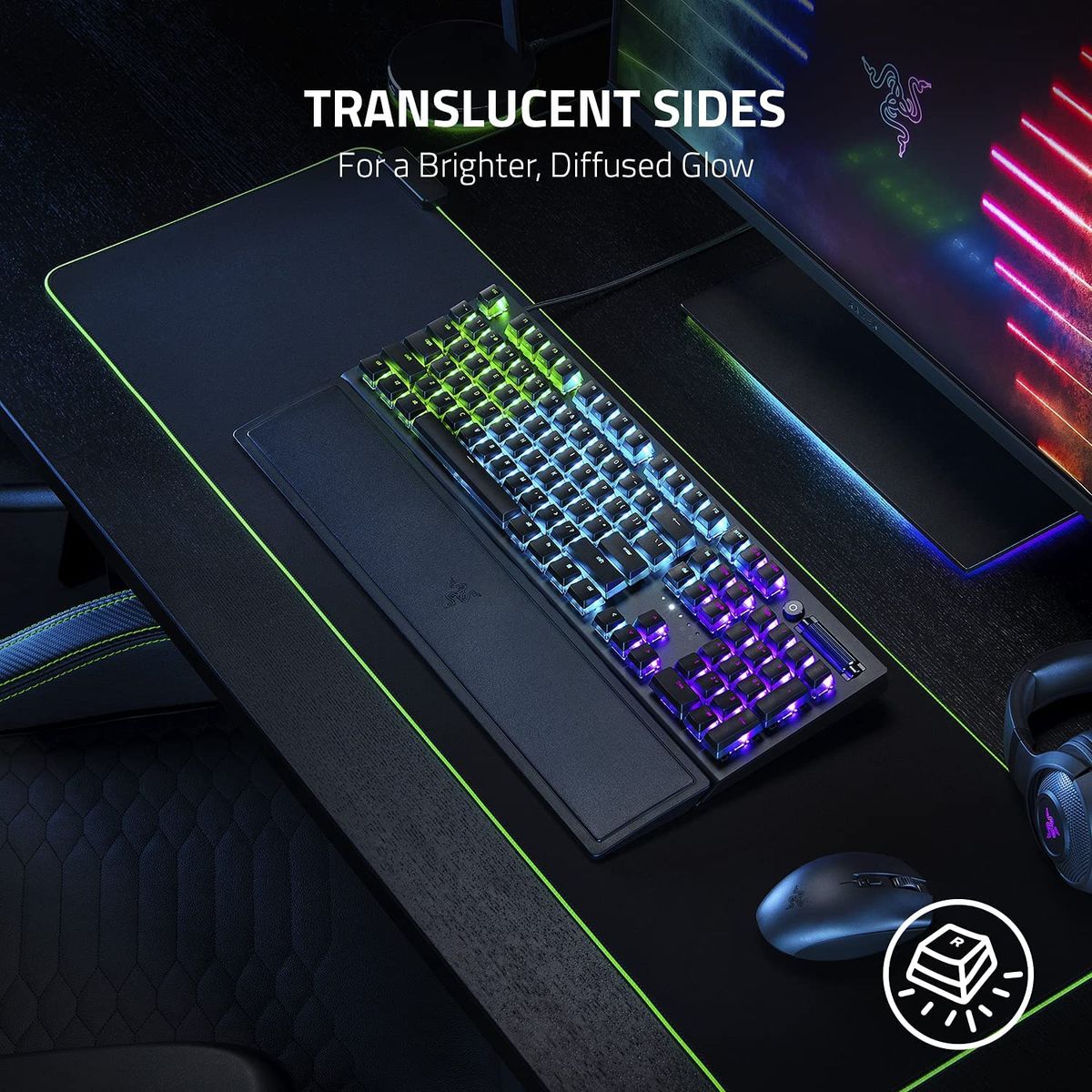 Razer Phantom Pudding Keycap Upgrade-Set 128 Keys weiß USA Layout QWERTY