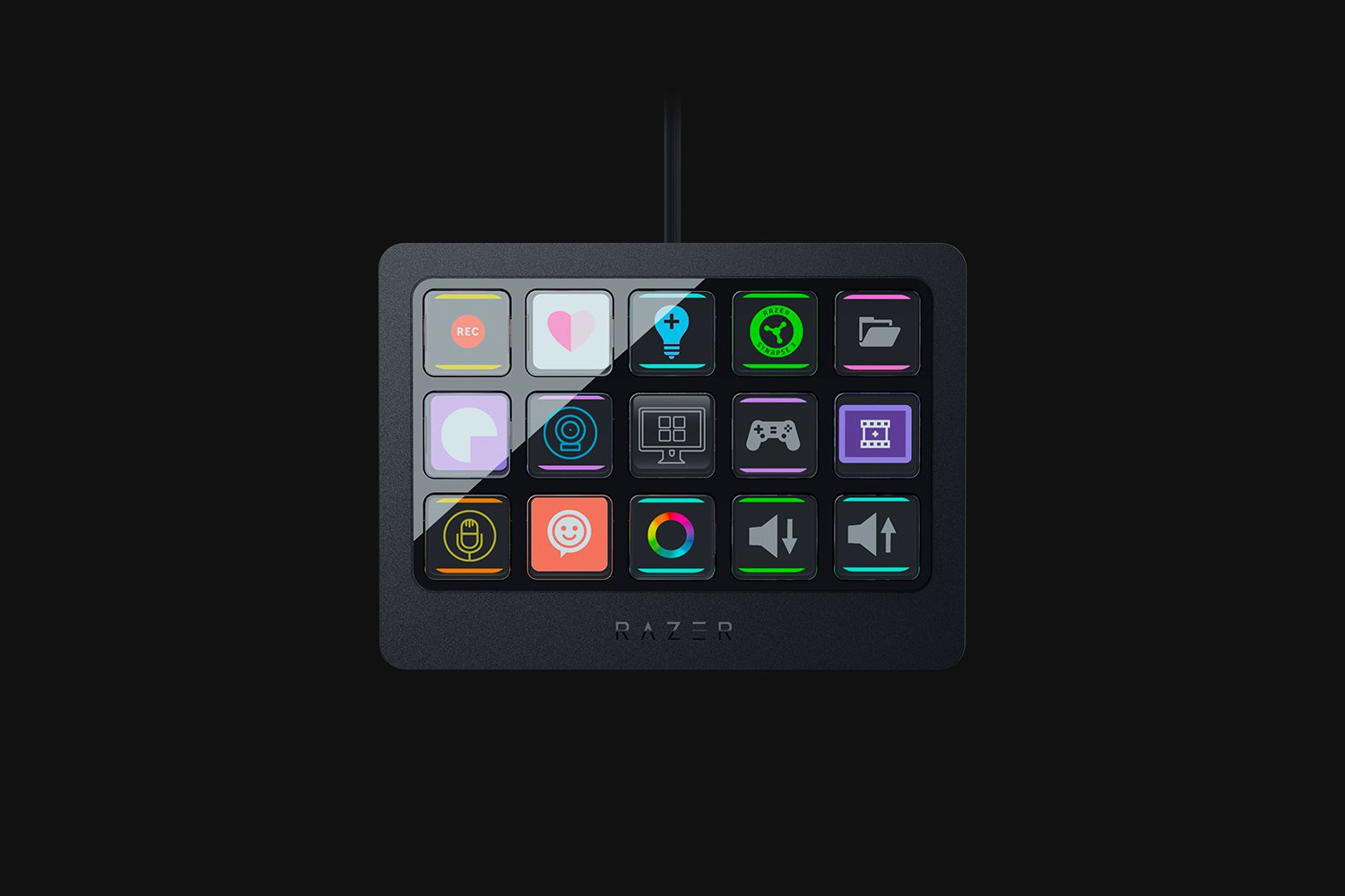 Razer Stream Controller X All-in-One-Deck Streaming Content-Creation USB 15 Buttons for PC Mac