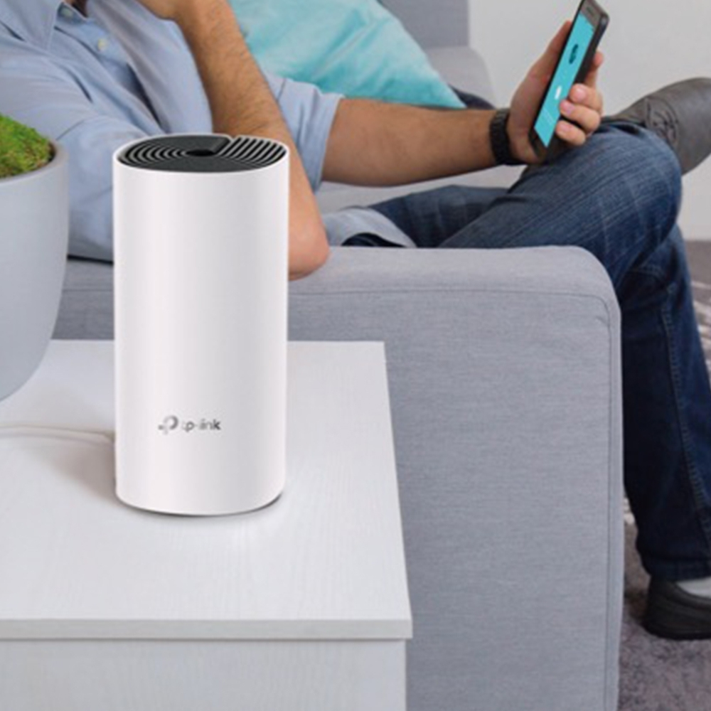 TP-Link Deco E4 Mesh Wi-Fi System AC1200 Dual Band WLAN Router & Repeater up to 130m² White 1er Pack v4.0