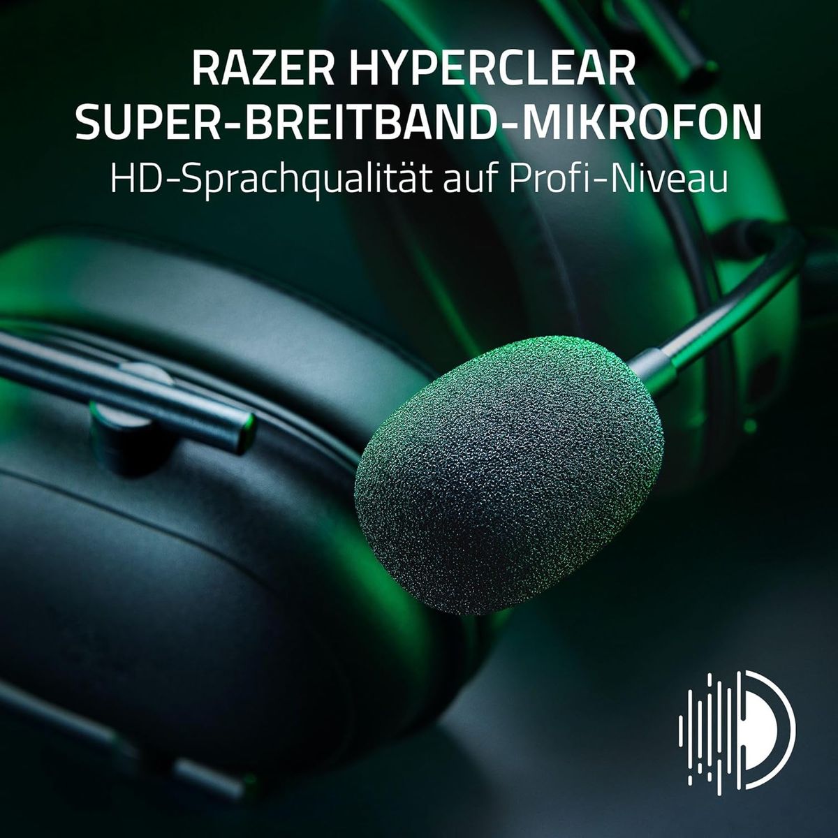 Razer BlackShark V2 HyperSpeed Gaming Headset Dual Wireless + USB Virtual 7.1 Surround-Sound Multi-Plattform Black