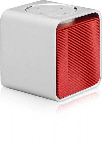 rapoo A300 Mono 3W NFC Mobile Bluetooth Mini Lautsprecher silber/rot