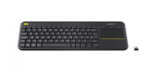 logitech K400 Plus Touch Wireless Tastatur schwarz (ITA Layout - QWERTY)