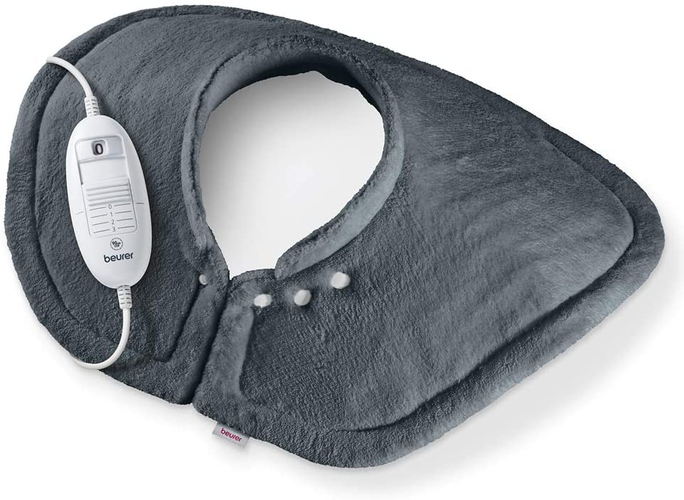 Beurer HK 54 heating pad for shoulders and neck, cuddly heat pad with 3 temperature settings, automatic switch-off, machine washable
