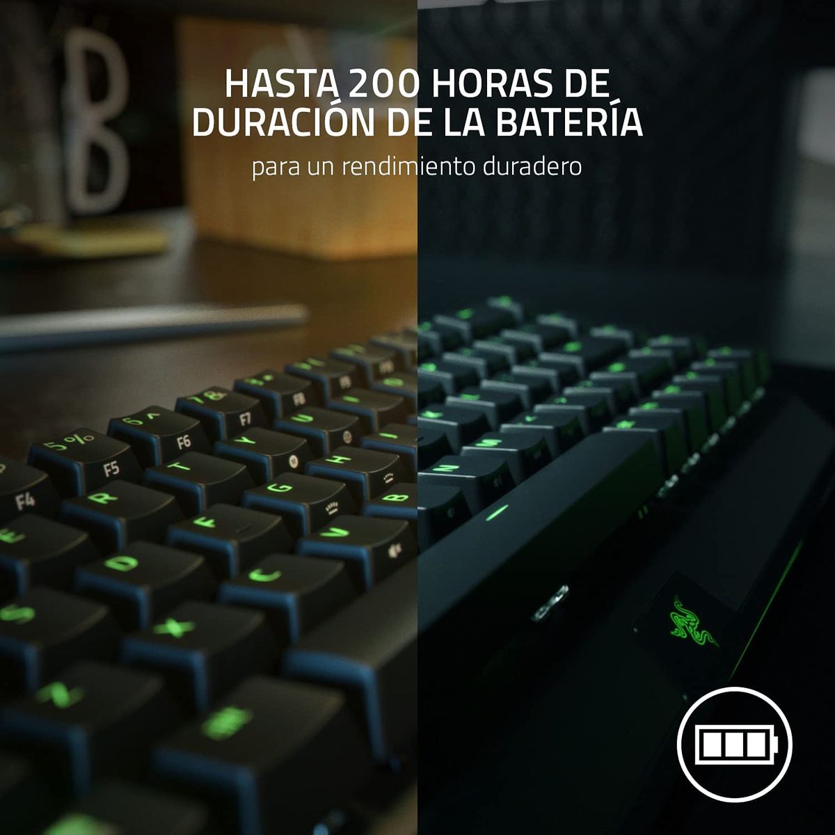 Razer BlackWidow V3 Mini Gaming Keyboard Dual Wireless Yellow Switches ESP Layout - QWERTY