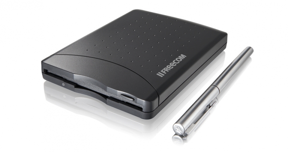 Freecom USB Floppy Disk Drive 3.5 inch USB black B