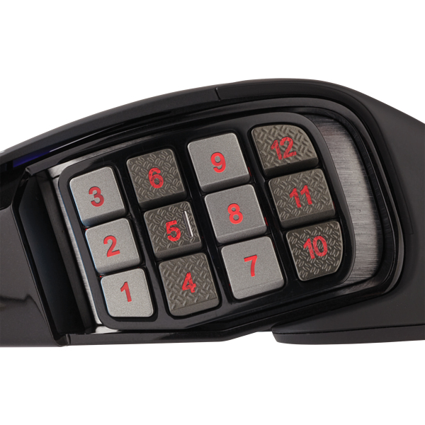 Corsair Scimitar RGB Elite Maus Gaming rechts USB Typ-A Optisch 18000 DPI