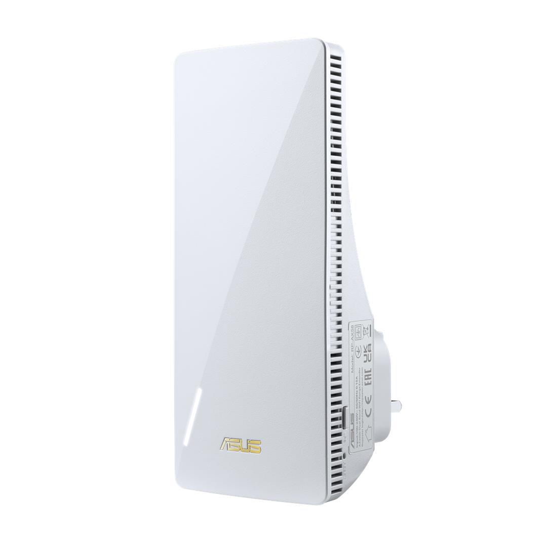 ASUS RP-AX58 Repeater WLAN Dual-Band Wi-Fi 6 AX1800 2,4/5 GHz 2400 Mbit/s Gigabit Ethernet Weiß