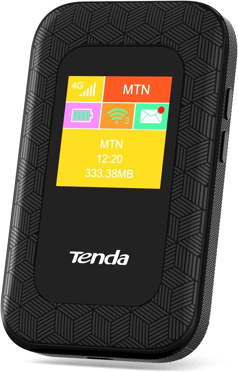 Tenda 4G185 Mobiler WLAN Router (4G/LTE bis zu 150Mbit/s Download, 50Mbit/s Upload, Hotspot, Cat.4), 2100mAh Akku, Plug & Play, kompatibel mit Allen SIM Karten, Mehrfarbig Tenda 4G185 Mobiler WLAN Router (4G/LTE bis zu 150Mbit/s Download, 50Mbit/s Upload, Hotspot, Cat.4), 2100mAh Akku, Plug & Play, kompatibel mit Allen SIM Karten, Mehrfarbig