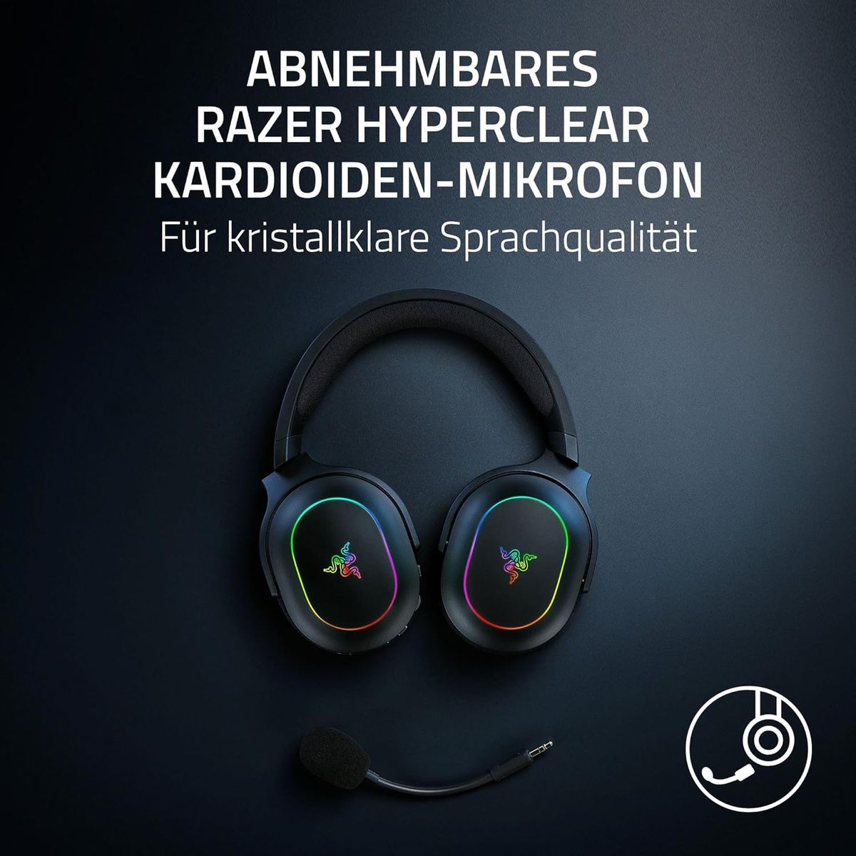 Razer Barracuda X Chroma - kabelloses Multiplattform-Gaming-Headset mit 6 Zonen Chroma RGB (SmartSwitch Hyperspeed & Bluetooth, 40mm Treiber, abnehmbares HyperClear Cardioid-Mikrofon) Schwarz