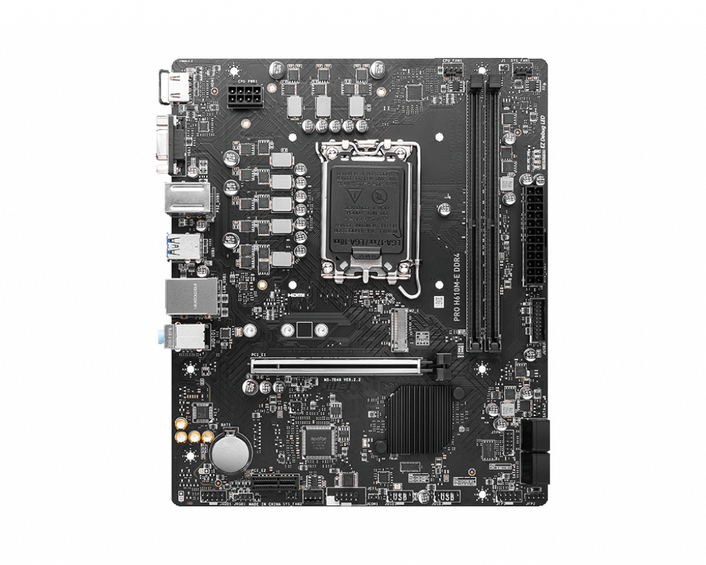 MSI PRO H610M-E DDR4 Motherboard Intel H610 LGA 1700 micro ATX