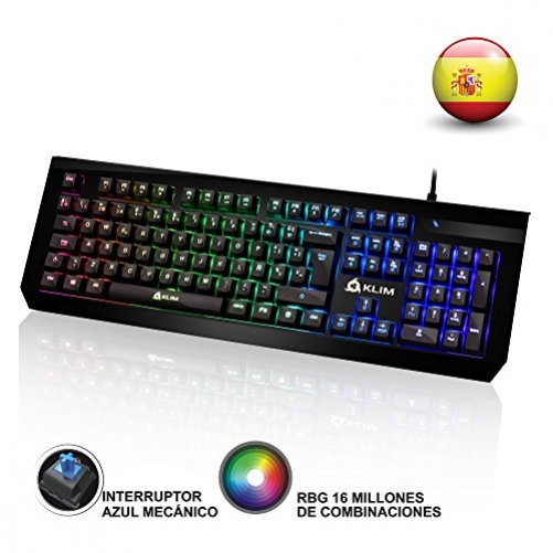 KLIM Domination Mechanische RGB Gaming Tastatur Wired ES-Layout