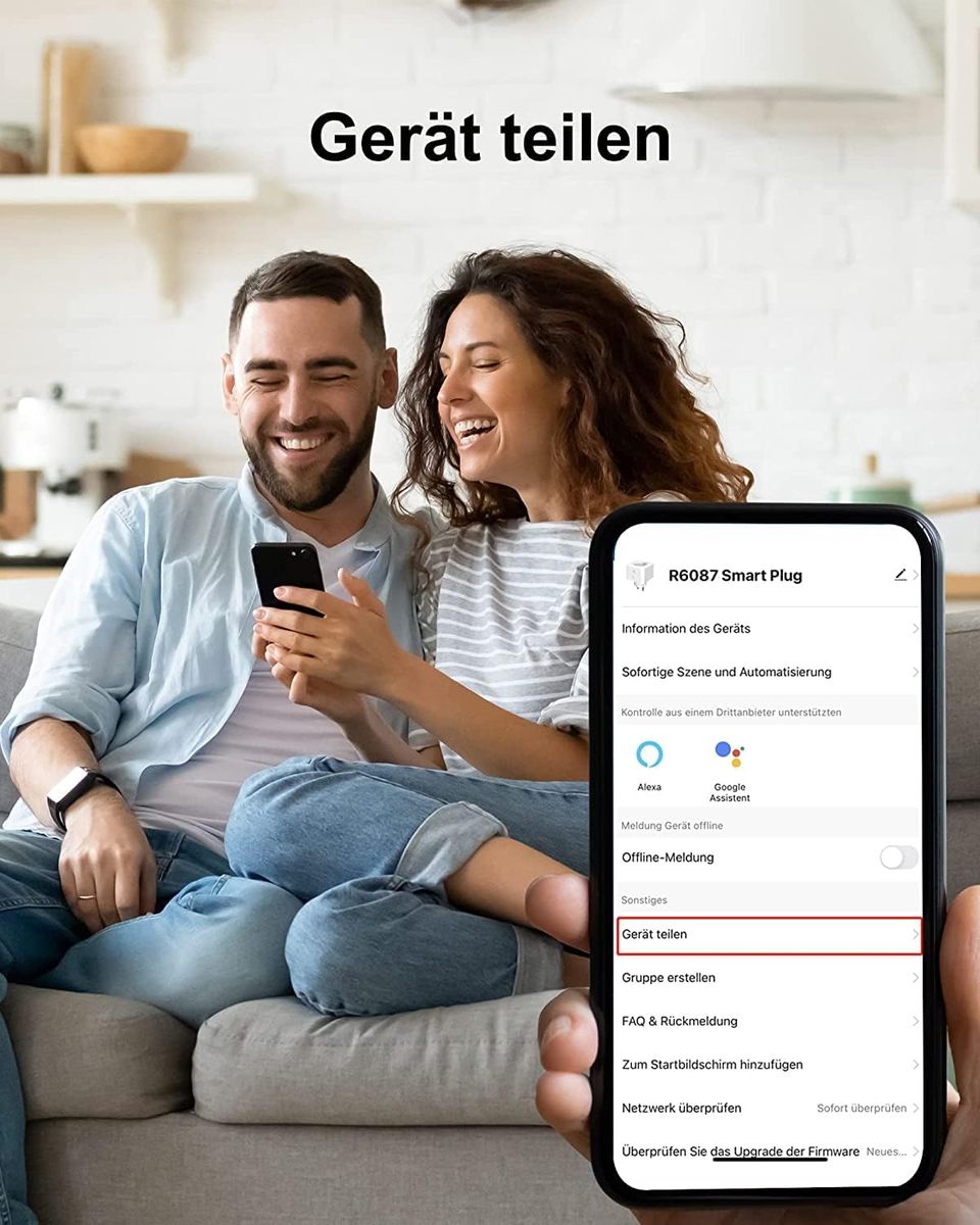 Woox Alexa Steckdose 2 Stück, WLAN Steckdose 16A, Smart Plug TÜV Geprüft, Lichter Fernbedienung, Sprachsteuerung mit Alexa/Google Home Kompatibel, Zeitschaltuhr, Nur 2,4 GHz Wifi…