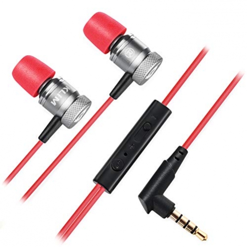 KLIM Fusion K1 3.5mm High Quality Audio In-Ear Kopfhörer rot