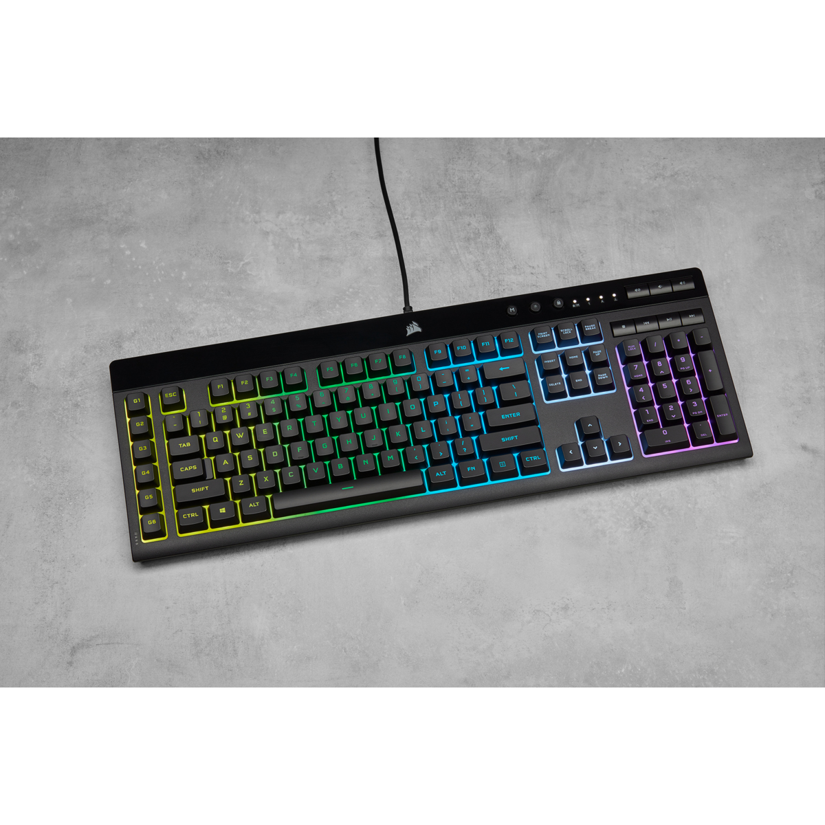Corsair K55 RGB PRO Tastatur Gaming USB Schwarz - (DEU Layout - QWERTZ)
