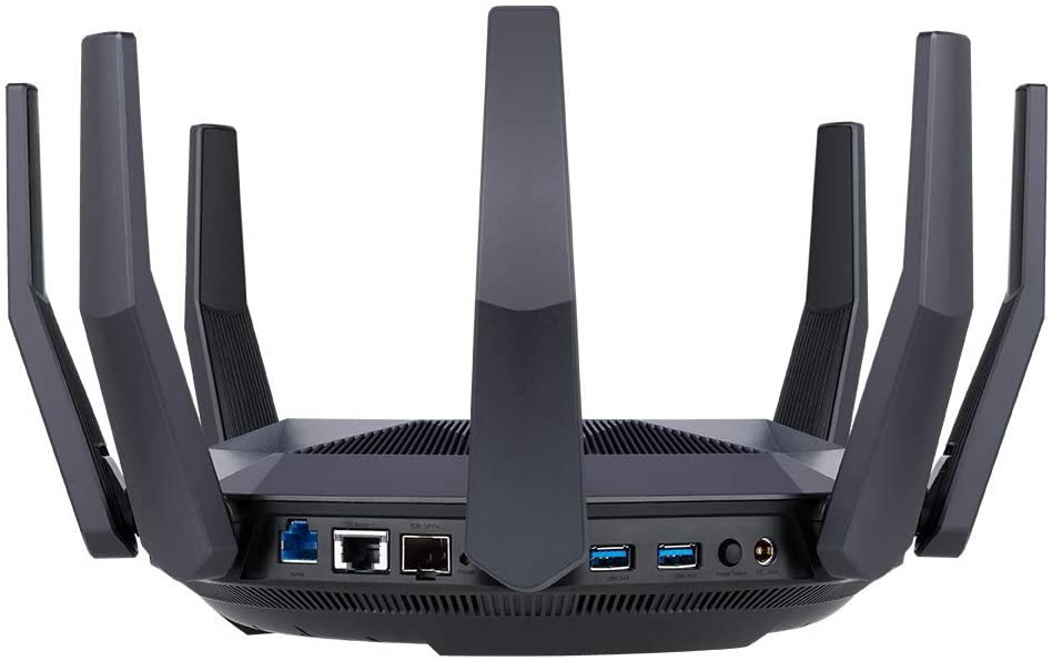 ASUS RT-AX89X Gaming Router Ai Mesh WLAN System Wi-Fi 6 AX6000 10G RJ45 10G SFP+ 2.2 GHz QC CPU AiProtection Pro USB 3.1 WPA3 Gaming AX6000 10G LAN ASUS RT-AX89X Gaming Router Ai Mesh WLAN System Wi-Fi 6 AX6000 10G RJ45 10G SFP+ 2.2 GHz QC CPU AiProtection Pro USB 3.1 WPA3 Gaming AX6000 10G LAN