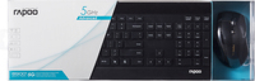 Rapoo 8900 kabelloses Deskset Tastatur & Maus schwarz DE-Layout