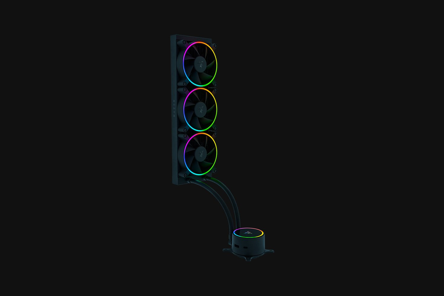 Razer Hanbo Chroma RGB AIO Liquid Cooler 360mm aRGB Pump Cap
