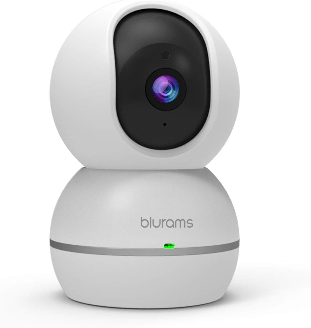 blurams - S15F – Dome-Kamera 1080P Snowman – motorisierte Innenkamera, kompatibel mit Alexa Amazon