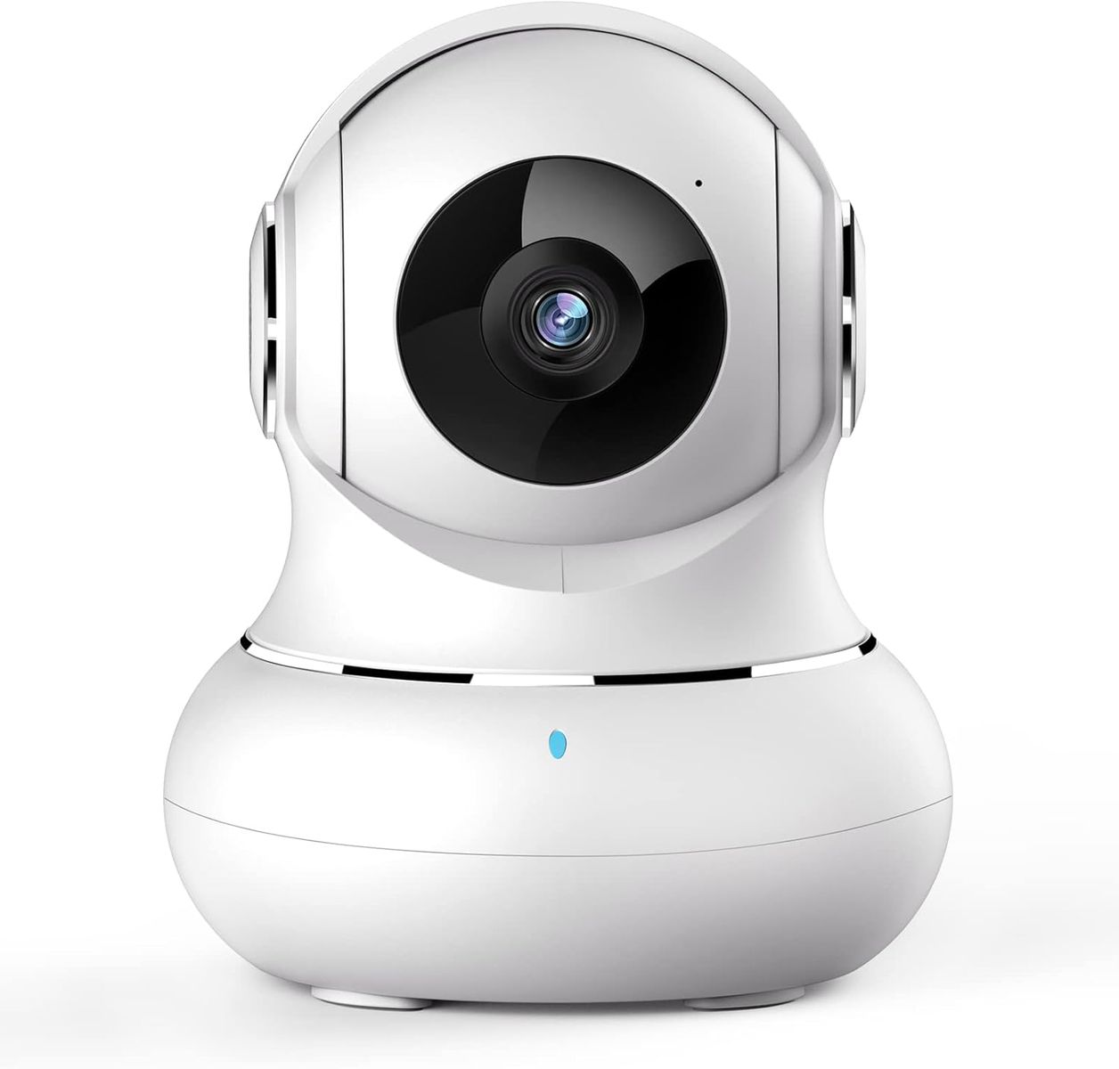 Crzwok Indoor Camera, 1080P Home Security Camera, Pet Camera with Phone App,Night Vision, Motion Detection, 2-Way Audio, 360 Degree WiFi Camera Wireless for Baby/Dog/Nanny, Work with Alexa(White)