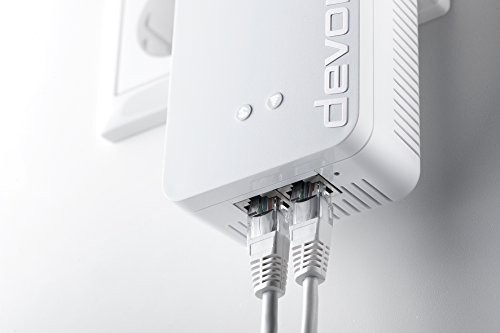 DEVOLO dLAN 1200+ WiFi ac Powerlan Adapter Starter Kit (1200 Mbit/s 2 Adapter im Set) white