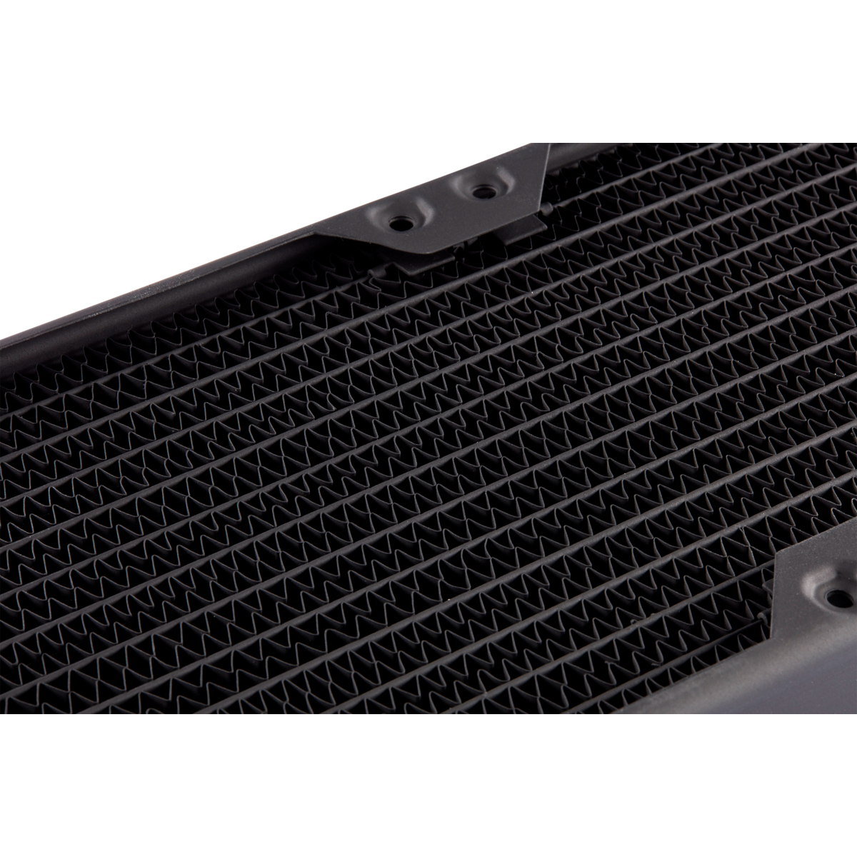 Corsair CX-9030003-WW Radiator-Block für Wasserkühlung, Messing & Kupfer, 396 x 120 x 30 mm, schwarz, 1/4" Gewinde