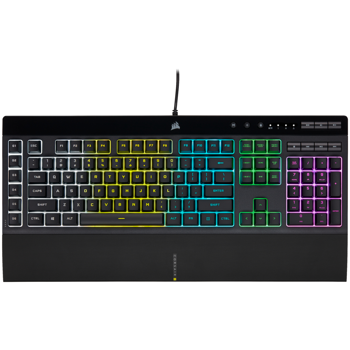 Corsair K55 RGB PRO Tastatur Gaming USB Schwarz - (DEU Layout - QWERTZ)