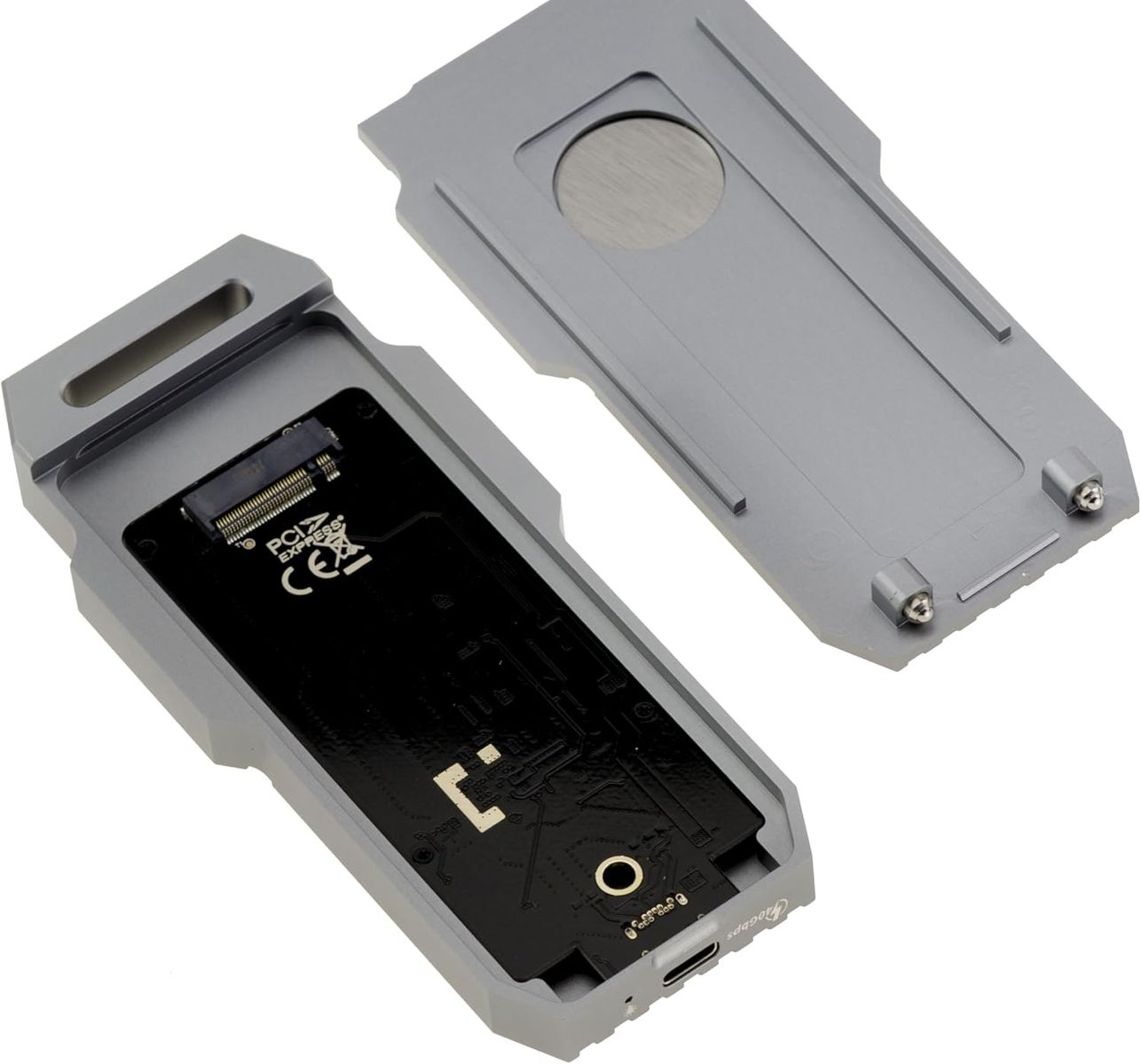 KALEA-INFORMATIQUE Thunderbolt 4 40G USB 4.0 Gehäuse für SSD M2 NVMe Robuste stoßfeste Struktur aus Aluminium mit abnehmbarem Lüfter