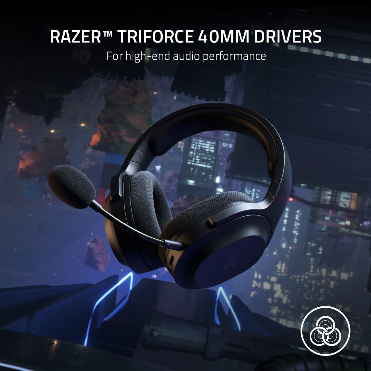 Razer Barracuda X Gaming RF + 3.5mm Virtual 7.1 Surround-Sound Multi-Plattform Black without BT