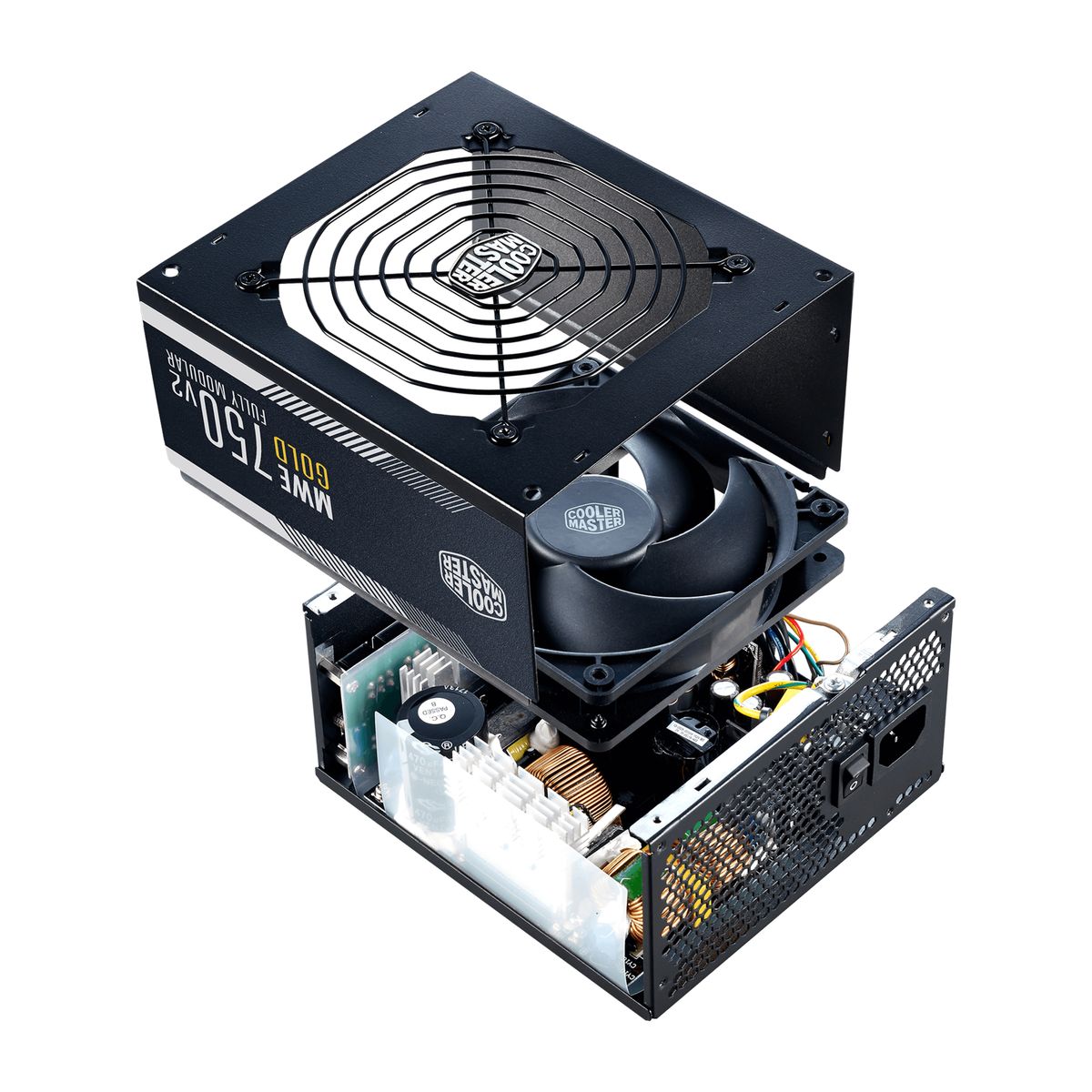 Cooler Master MWE Gold 750 V2 Netzteil 750 W, Voll modular, 80 PLUS Gold, 24-pin ATX, 4x PCIe 6+2pin, 12x SATA, Schwarz, EU Plug