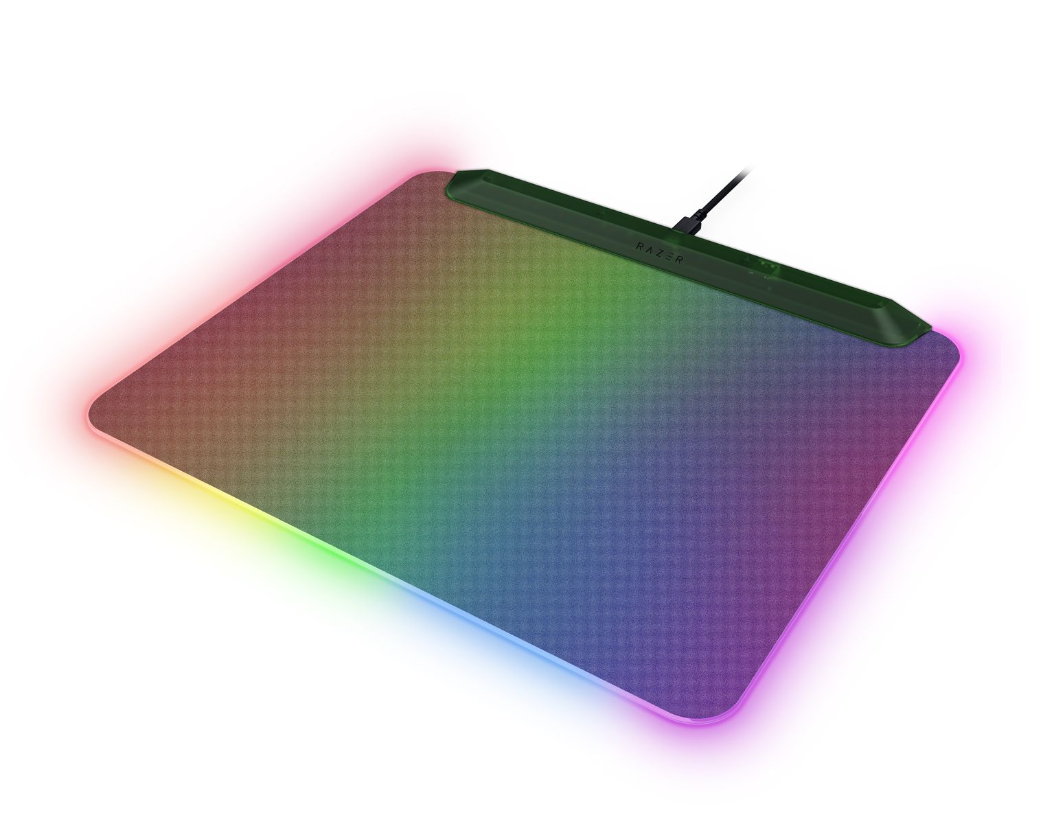 Razer Firefly V2 Pro Gaming-Mauspad, RGB-Beleuchtung, USB-Anschluss, Anti-Rutsch-Basis, Grün