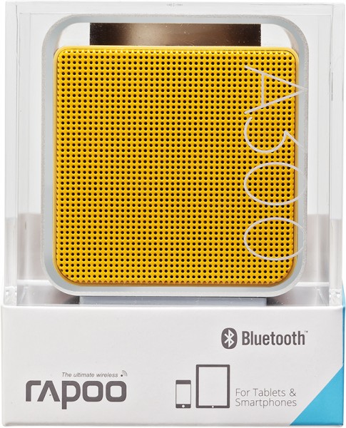 rapoo A300 Mono 3W NFC Mobile Bluetooth Mini Lautsprecher silber/gelb