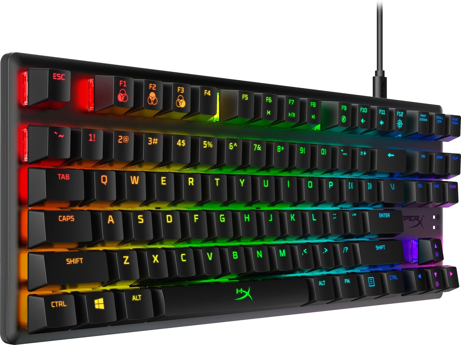 HyperX Alloy Origins Core u2013 Mechanische Gaming-Tastatur u2013 HX Blue - (USA Layout - QWERTY)