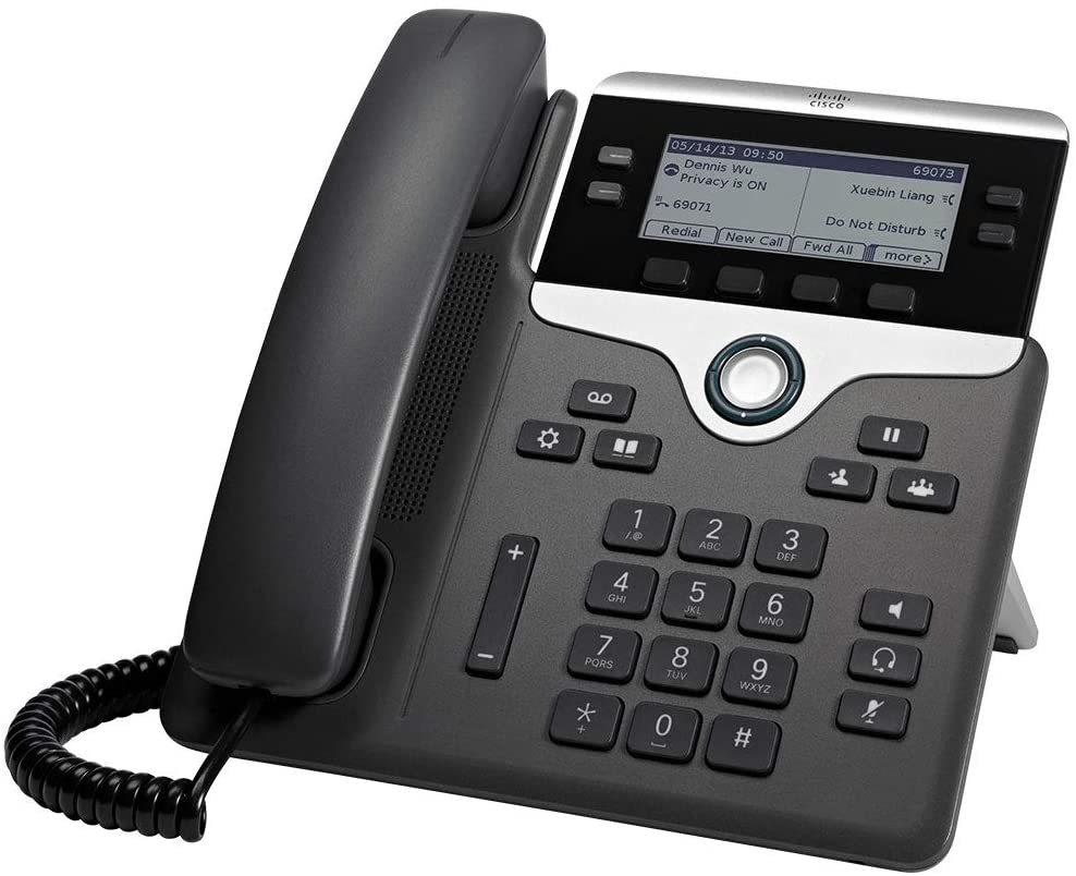 Cisco 7841 IP-Telefon Schwarz, Silber Kabelgebundenes Mobilteil LCD 4 Zeilen